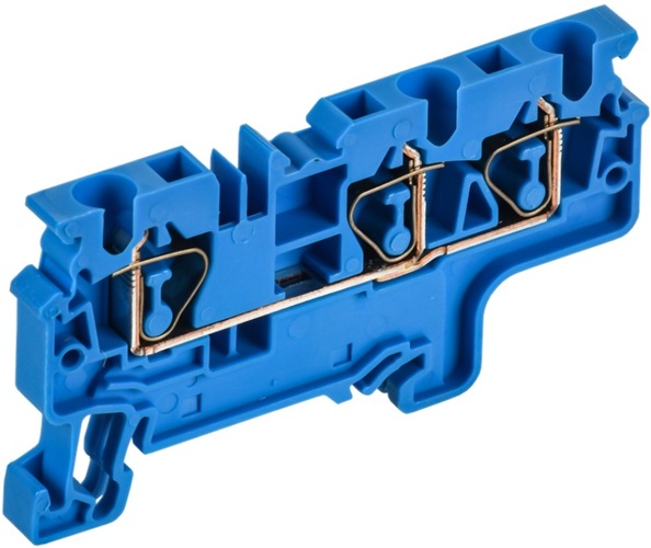 

Клемма пружинная IEK AF-CT40-00-3-K07-004 CX4-3 BU 4мм2 трехконтактная синяя ARMAFIX, AF-CT40-00-3-K07-004
