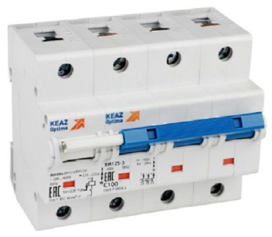 Изображение товара Автоматический выключатель КЭАЗ 336380 3 полюса 80А IP20