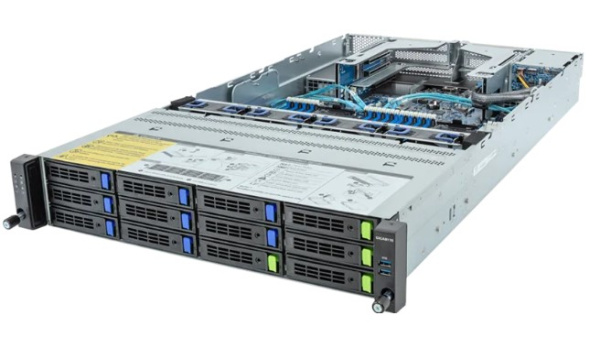 Изображение товара Серверная платформа GIGABYTE R283-S90-ABJ1 с поддержкой 2 процессоров, 32 DDR5 DDR5, горячая замена