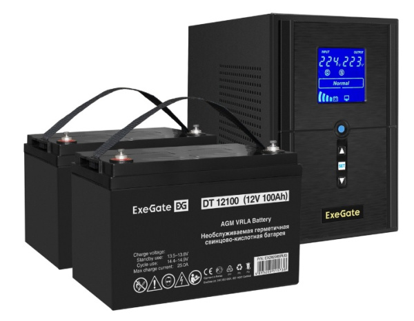 фото Комплект  Exegate SineTower SZ-1500.LCD.AVR.2SH.1C13.USB в Уфе