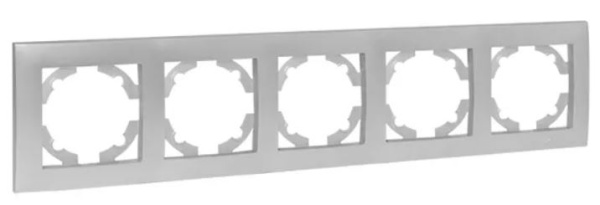 Изображение товара Рамка пятерная EKF EWM-G-305-30 серии Валенсия для электроустановочных изделий