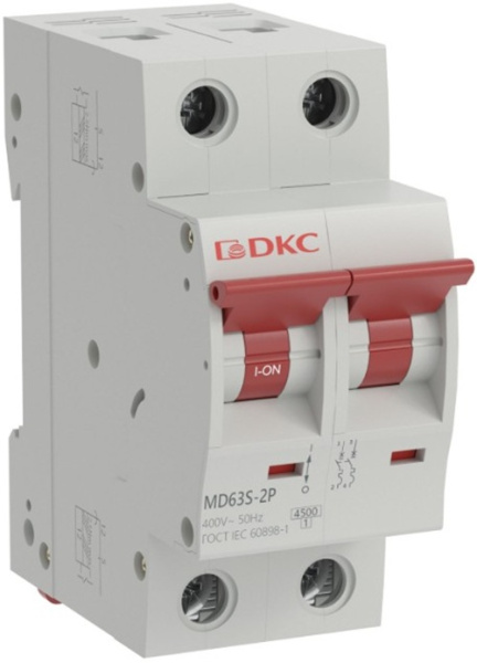 Изображение товара Автоматический выключатель DKC MD63S-2PC25 для защиты электросетей