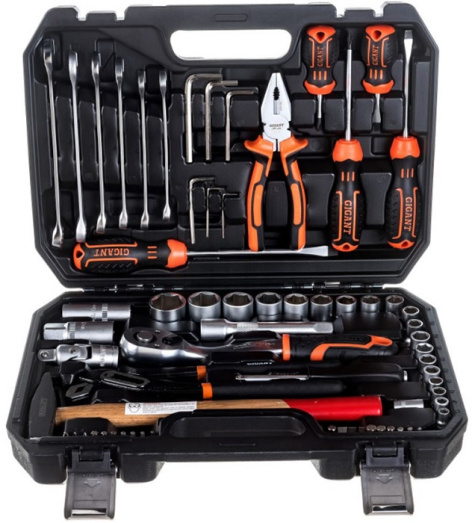 Изображение товара Набор инструментов Gigant GAS-66 66 предметов для ремонта и монтажа