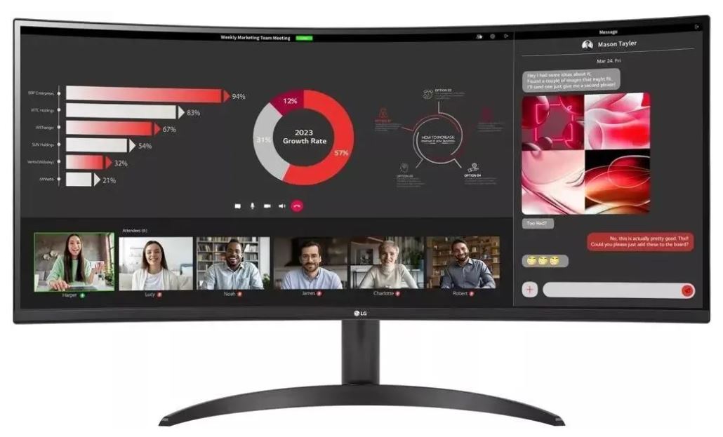 

Монитор 34" LG UltraWide 34WR50QC-B 3440x1440, VA, 300cd/m2, 21:9, 5мс (GtG), 2*HDMI, DP, 100Hz, 178/178, FreeSync, HDR 10, Curved, VESA (100x100 мм), UltraWide 34WR50QC-B