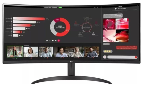 фото Монитор 34" LG UltraWide 34WR50QC-B в Екатеринбурге