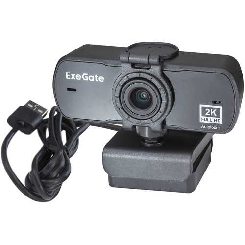 

Веб-камера Exegate Stream C940 Wide 2K T-Tripod EX294582RUS (матрица 1/3" 4 Мп, 2560x1440, 30fps, 4-линзовый объектив, USB, автоматический фокус, микр, Stream C940 Wide 2K T-Tripod