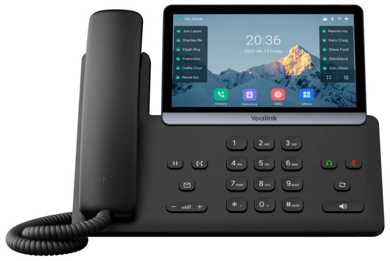 

Телефон SIP Yealink SIP-T77U 16 аккаунтов, 7" цветной сенсорный экран, 2 порта USB, BLF, PoE, GigE, без БП, SIP-T77U