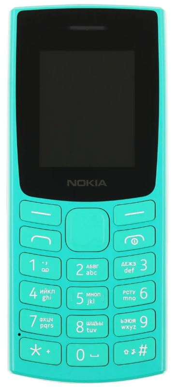 

Мобильный телефон Nokia 106 (TA-1564) DS EAC зеленый моноблок 2Sim 1.8" 120x160 Series 30+ GSM900/1800 GSM1900 FM Micro SD max32Gb, 106 (TA-1564) DS