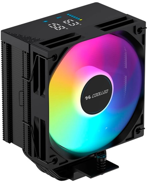 

Кулер Coolleo CL-B40-DIG-BK-ARGB-V2 LGA115x/1200/1700/1851/AM4/AM5 (220W, 120mm, 1600rpm, 65.6CFM, 26dBa), CL-B40-DIG-BK-ARGB-V2