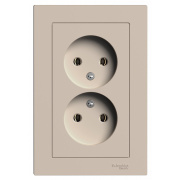 фото Розетка двухместная без заземления  Systeme Electric ATN001220