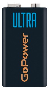 Изображение товара Батарейка GoPower ULTRA Крона 6LR61 9 В щелочная 620 мАч