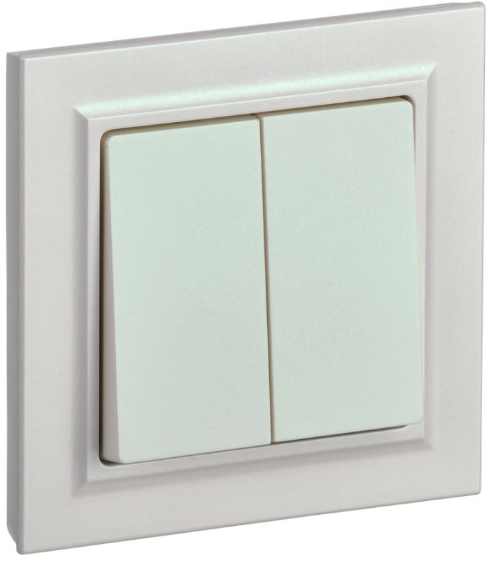 

Выключатель двухклавишный в сборе IEK BR-V20-0-10-K36-F BRITE 10А ВСР10-2-0-БрЖ Жемчужный, BR-V20-0-10-K36-F