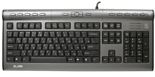 

Клавиатура A4Tech KLS-7MUU серебристая/черная, USB, KLS-7MUU
