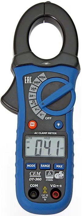 

Токоизмерительные клещи CEM DT-360 CEM 481516, DT-360