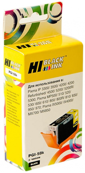 Изображение товара Картридж Hi-Black PGI-5 для струйных принтеров Canon, 360 копий