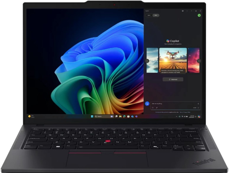 

Ноутбук Lenovo ThinkPad T14 Gen 6 21QJ00CNUS Ryzen AI 7 PRO 350/16GB/512GB SSD/Radeon Graphics/14" WUXGA IPS/Touch/WiFi/BT/cam/Win11Pro/Black, ThinkPad T14 Gen 6