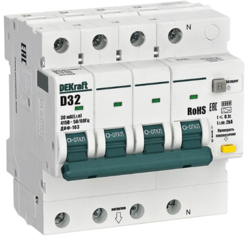 Изображение товара Автомат DEKraft 16512DEK для защиты электрических цепей