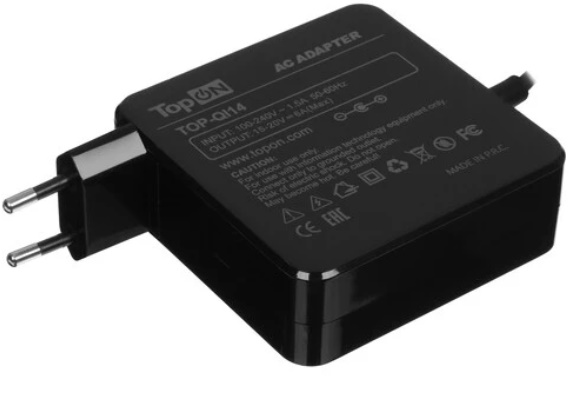 

Блок питания для ноутбука универсальный TopOn TOP-QI14 автоматический 90W 15V-20V 14-connectors 6A от бытовой электросети, TOP-QI14
