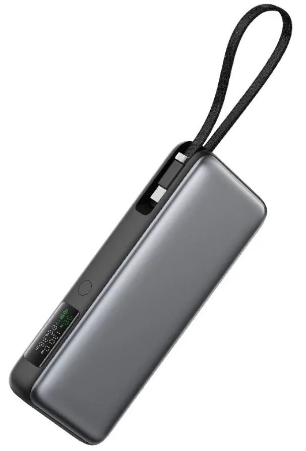 

Аккумулятор внешний портативный ACEFAST M22 с кабелем PD130W Power Bank With Cable 20000Mah. Цвет: черный, M22