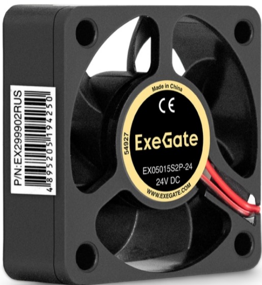 

Вентилятор для корпуса Exegate 24В DC EX05015S2P-24 EX299902RUS 50mm, 7000rpm, 32dBa, 24В DC EX05015S2P-24