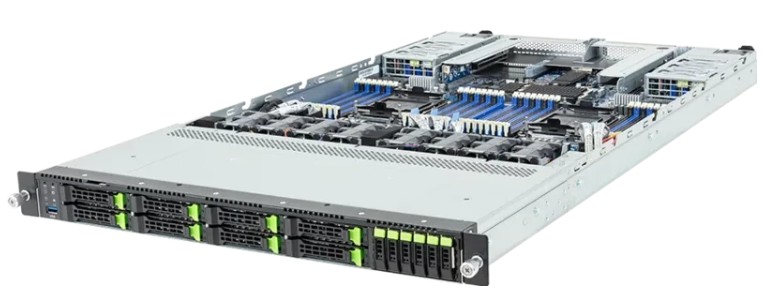 

Серверная платформа 1U GIGABYTE R184-S91-AAV1 6NR184S91DR000AAV1Z0 (2*LGA4710, 32*DDR5, 8*2.5" NVMe/SATA/SAS, 2*M.2, 2*PCIe, 2*1600W 80+ Titanium, 2*U, R184-S91-AAV1