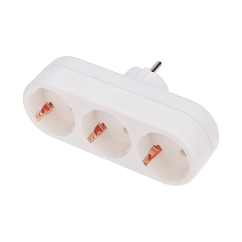 

Тройник Rexant 11-1079 электрический линейный 16А с/з вертикальный, белый, 11-1079