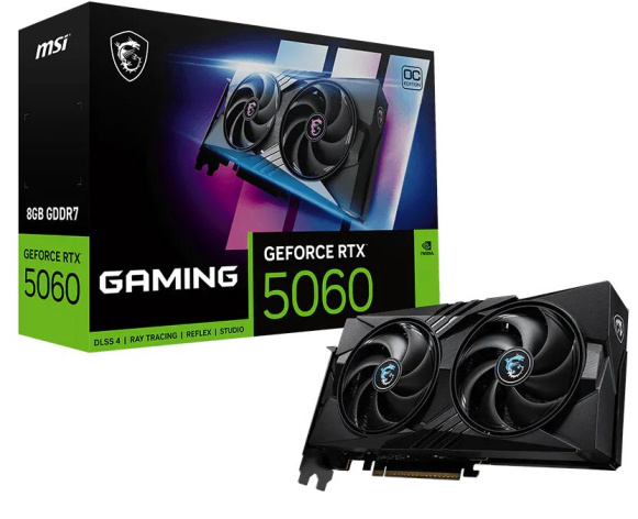 Изображение товара Видеокарта MSI GeForce RTX 5060 GAMING OC 8 ГБ GDDR7 PCI E 5.0