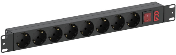 Изображение товара Блок розеток 19", 8 розеток ССД 130411-02069