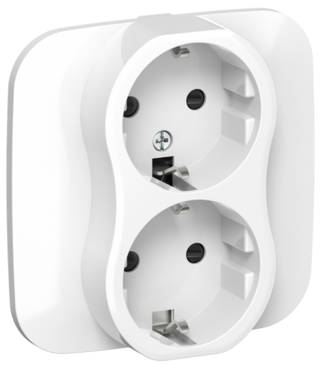 Изображение товара Розетка двухместная с заземлением IEK FI-R24A-16-K01