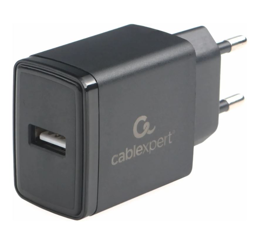 

Зарядное устройство сетевое Cablexpert MP3A-PC-55 Зарядное устройство Cablexpert 10.5Вт, 2.1А, 1хUSB, чёрный, пакет, MP3A-PC-55