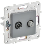фото Розетка телевизионная IEK SK-AF20-O-K03