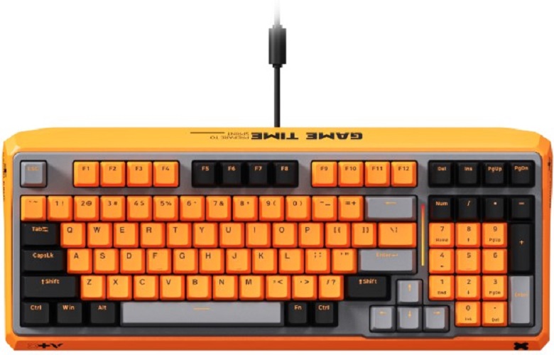 

Клавиатура Rapoo ESK750-98 игровая механическая проводная, цвет - черный/серый/оранжевый, ESK750-98