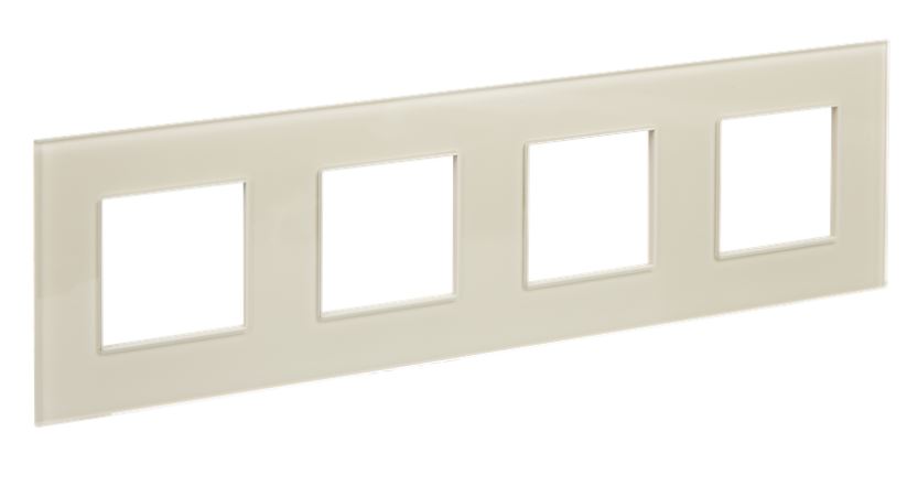 

Рамка четверная IEK SK-M42-G-K10 SKANDY SK-F24B Стекло Бежевый, SK-M42-G-K10