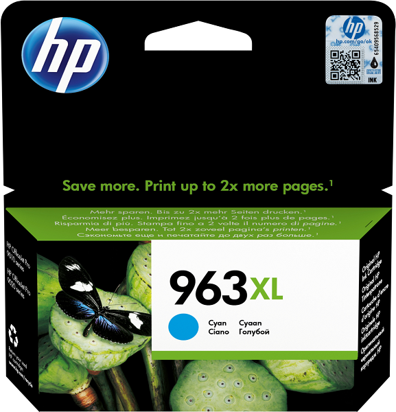 

Картридж HP 963XL 3JA27AE голубой увеличенной ёмкости (1600 стр), 963XL