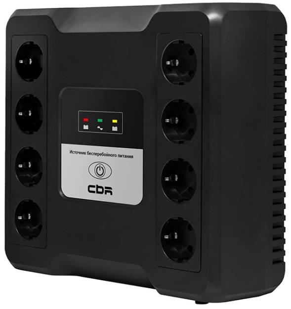 Источник бесперебойного питания CBR CTL-600B-8F-LDK CRYSTAL CTL-600 (Line Interactive, 600 VA / 360 W 8 x EURO, 8 с резервированием и фильтрацией, Br