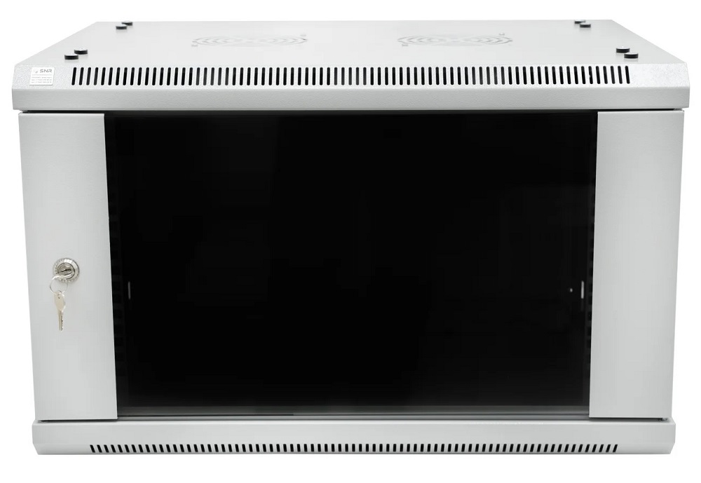 

Шкаф настенный 19", 6U SNR SNR-TWC-6-SF-R-GD телекоммуникационный, 600х600х370 (ШхГхВ), SNR-TWC-6-SF-R-GD