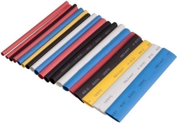 Изображение товара Набор Rexant Термоусаживаемые трубки AUTO PLUS 2:1 0.1 м разноцветные