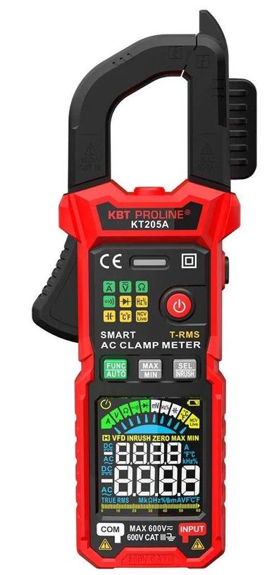 

Токовые клещи цифровые КВТ 90385 КТ 205А серия PROLINE, 90385