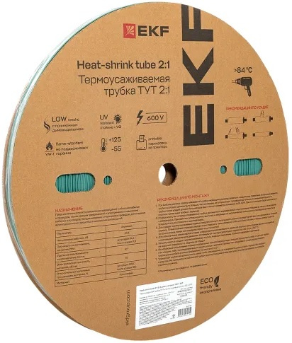 Изображение товара Термоусаживаемая трубка EKF tut-12-j