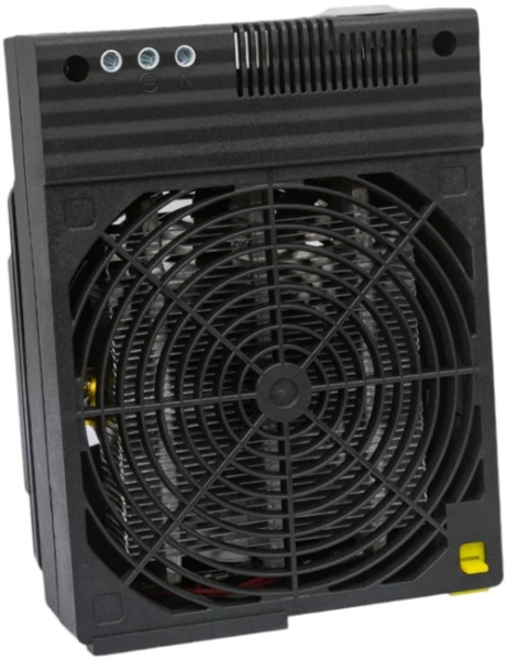 Изображение товара Обогреватель EKF HF400C для НКУ с нагревом воздуха 169х89х127 мм черный