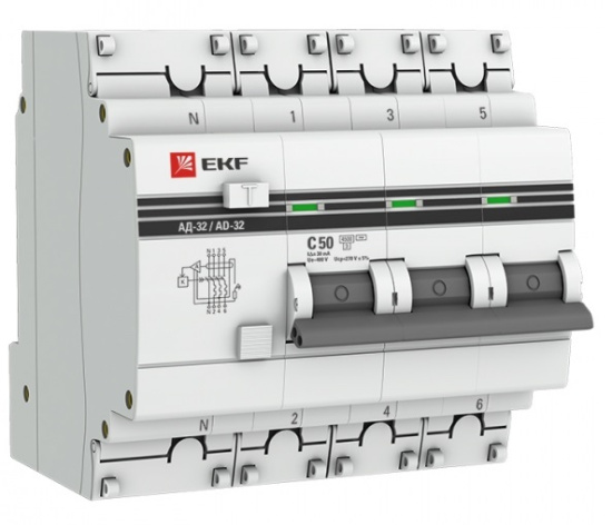 Изображение товара Автомат EKF DA32-50-30-4P-a-pro