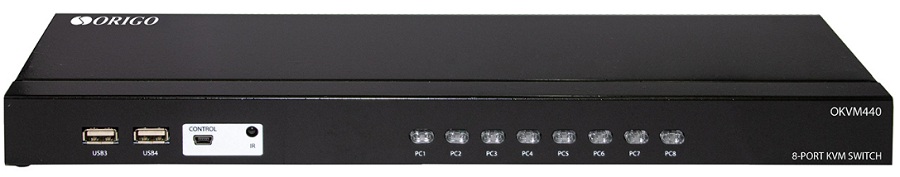 Переключатель KVM ORIGO OKVM440/A1B 8-портовый с портами VGA и USB