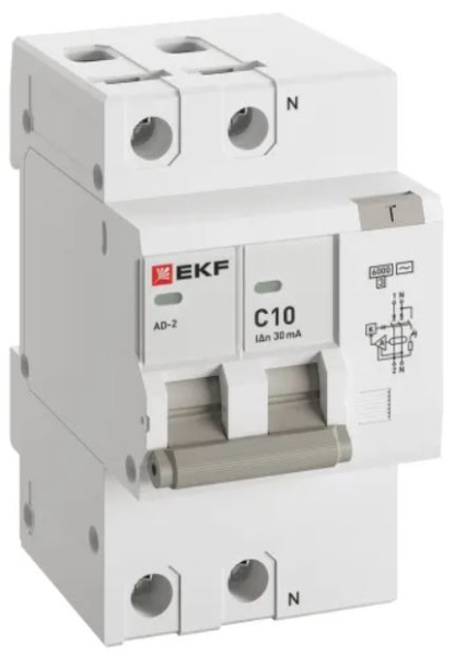 Изображение товара Автомат дифференциальный EKF DA2-6-10-30-pro