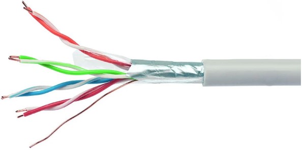 

Кабель витая пара F/UTP 6 кат. 4 пары Cablexpert FPC-6057-4-CU (RU) indoor 4x2x0.57, медный, однож., 305м, coil, серый, FPC-6057-4-CU