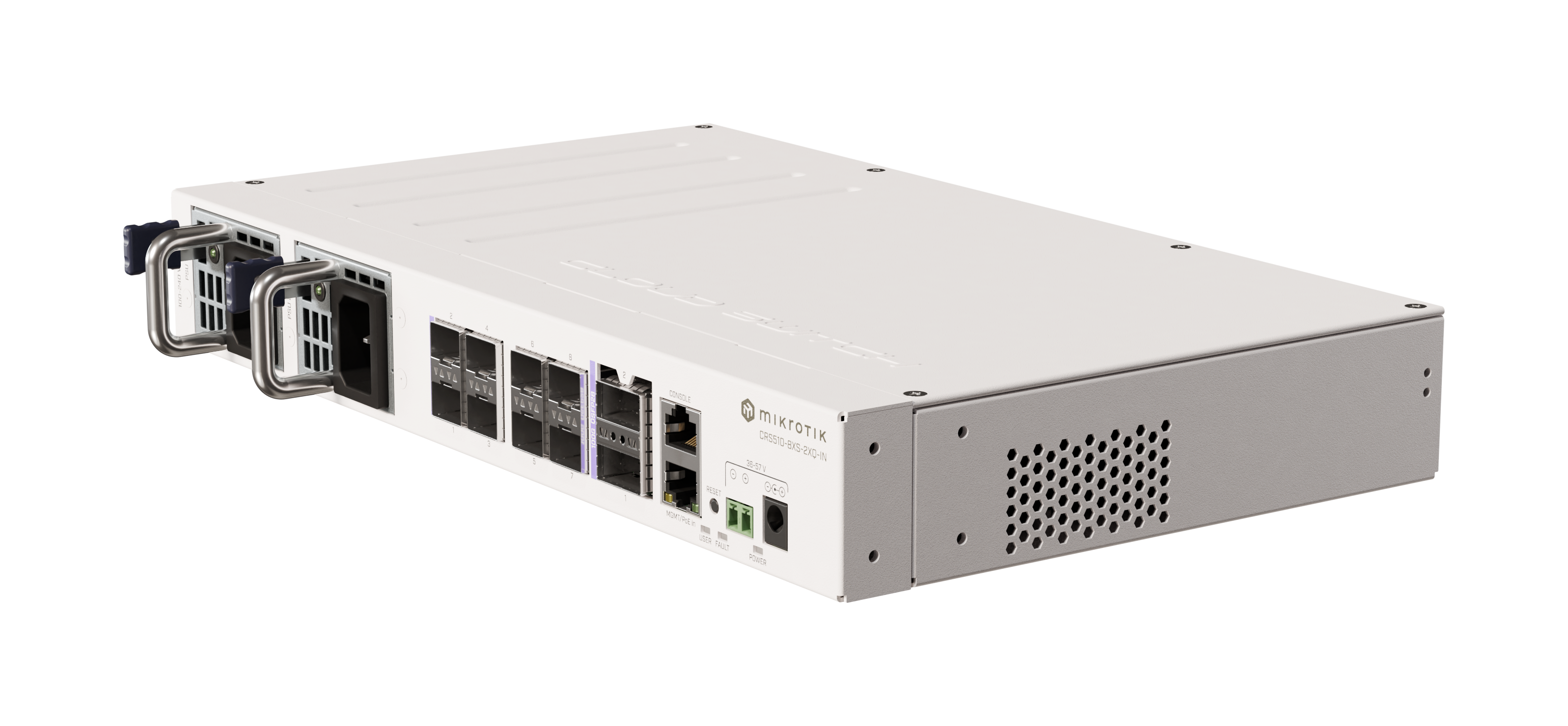 

Коммутатор Mikrotik CRS510-8XS-2XQ-IN 2x100 Gigabit QSFP28 ports, 8x25 Gigabit SFP28 ports, dual hot-swap power supplies, CRS510-8XS-2XQ-IN