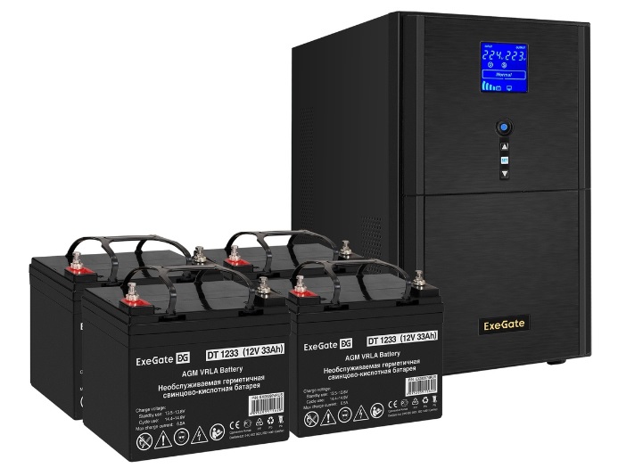 

Комплект Exegate SineTower SZ-3000.LCD.AVR.3SH.1C13.RJ.USB EX296860RUS ИБП EX295990RUS + батарея 33Aч EX282974RUS 4шт (инвертор, синус, для котла) 300, SineTower SZ-3000.LCD.AVR.3SH.1C13.RJ.USB
