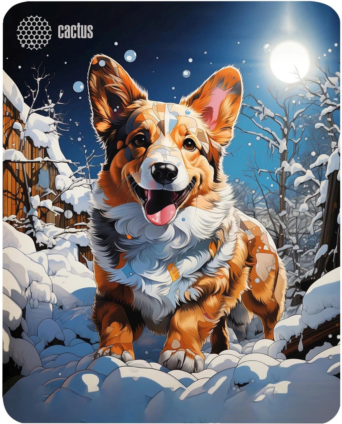 

Коврик для мыши Cactus CS-MP-D13M Corgi 300x250x3мм, CS-MP-D13M