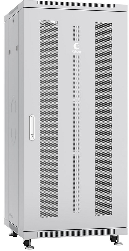 

Шкаф напольный 19", 27U Cabeus ND-05C-27U60/80 600x800x1388mm (ШхГхВ) передняя и задняя перфорированные двери, ручка с замком, цвет серый (RAL 7035), ND-05C-27U60/80