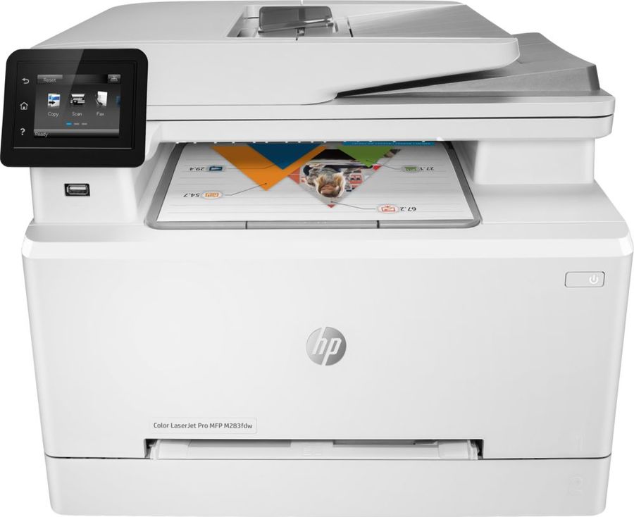 

МФУ HP Color LaserJet Pro M283fdw 7KW75A А4,600dpi, 21ppm, duplex, ADF50, USB/LAN/Wi-Fi, 256Mb, Color LaserJet Pro M283fdw