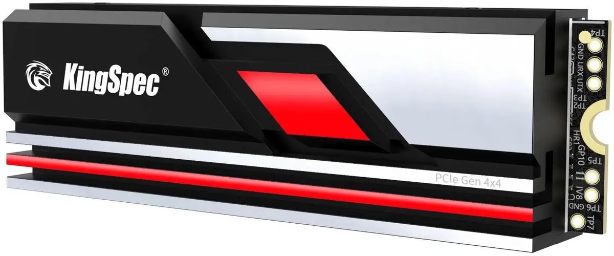 

Накопитель SSD M.2 2280 KINGSPEC XG7000-2TB 2280 2TB PCIe 4.0 x4 (NVMe) 3D NAND 7400/6400MB/s IOPS 700K/600K TBW 1200 MTTF 1M, XG7000-2TB 2280